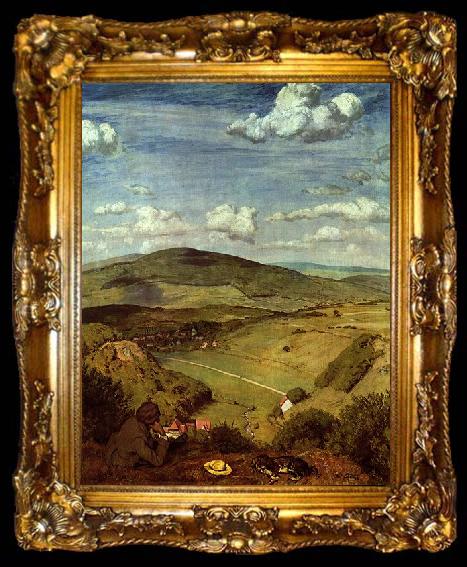 framed  Hicks, Thomas Taunuslandschaft, ta009-2
